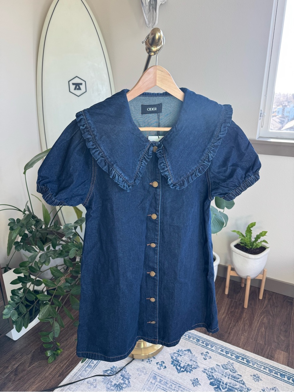 NWT denim mini dress